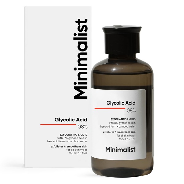 Minimalistisk glykolsyra 08% exfolierande vätska 150ml
