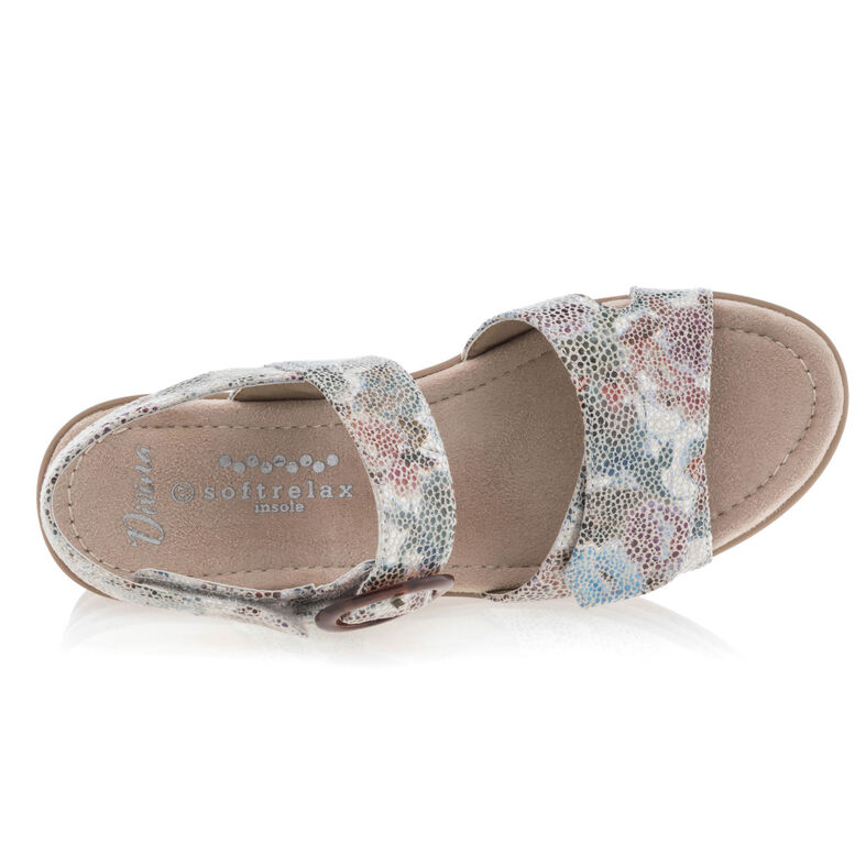 Mehrfarbige Damen-Sandalen / Zehenfreie Schuhe