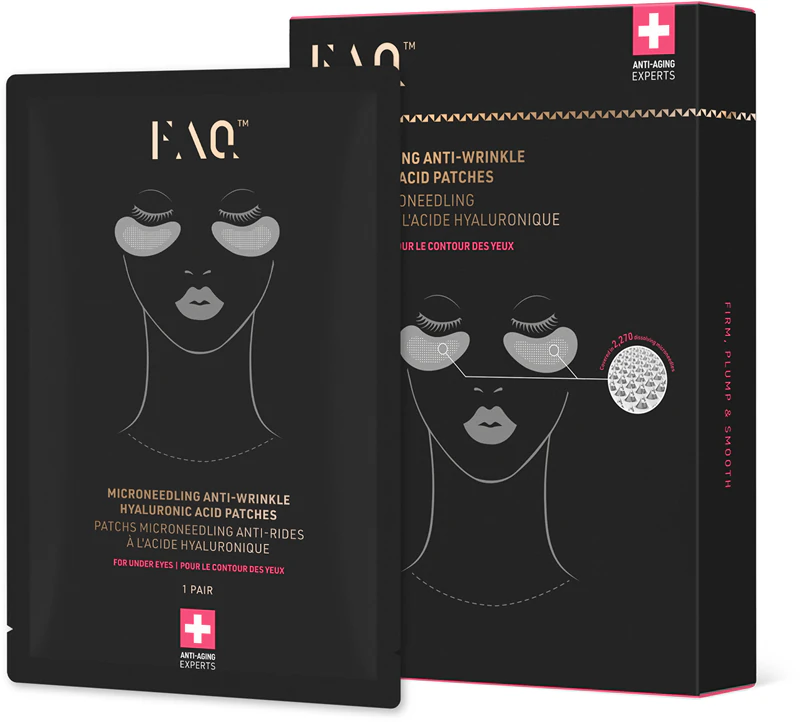 FOREO FAQ™ Mikroneedlingové očné náplasti proti vráskam s kyselinou hyalurónovou