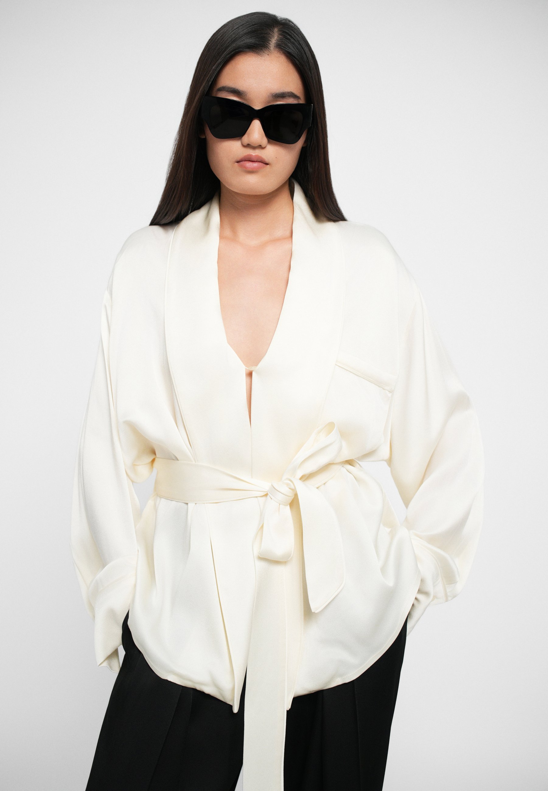 Victoria Beckham PIDŽAMA - Bluza - boja slonovače