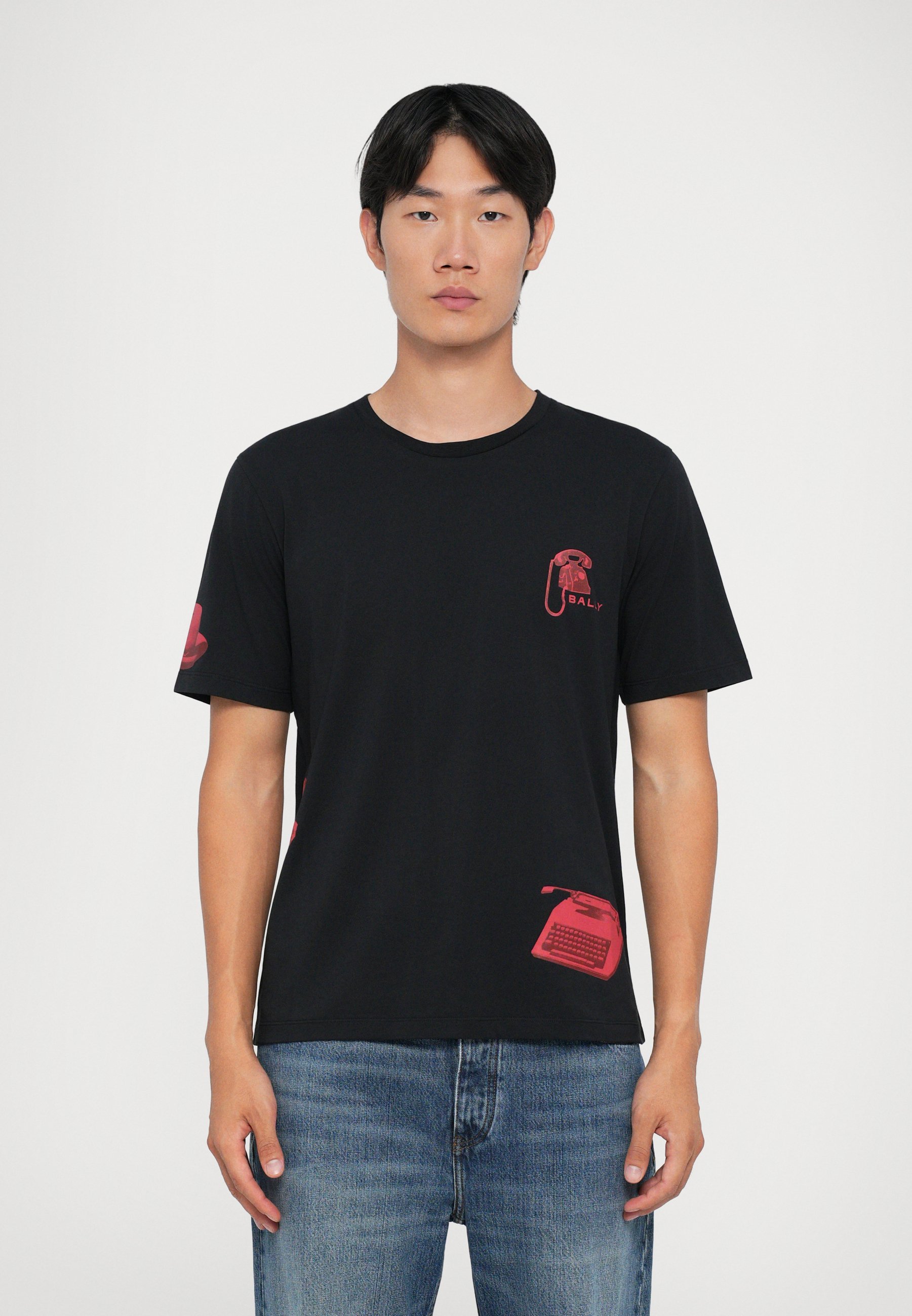 Bally Print T-shirt - zwart
