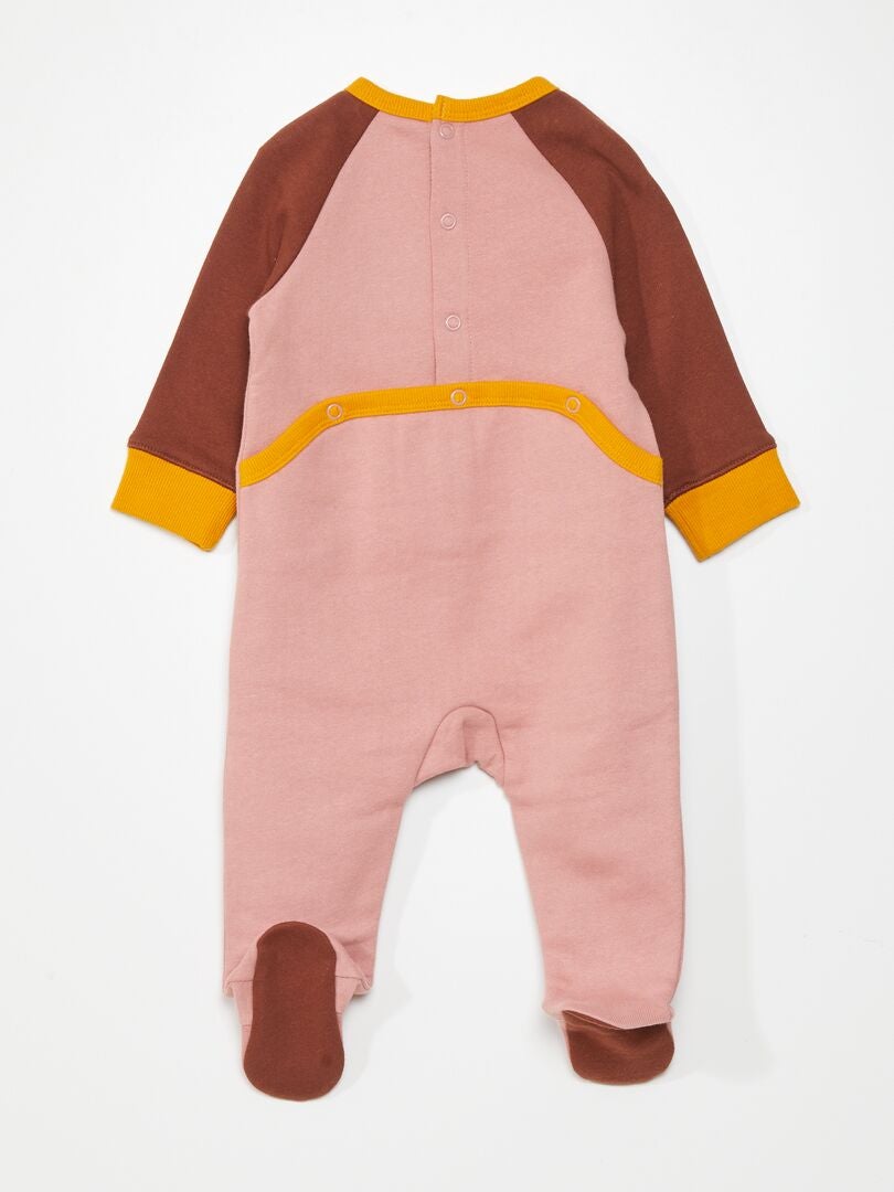 Pijama com estampa de coelho em três cores - ROSA