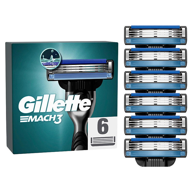 Gillette Klingen, 6er-Pack Mach3
