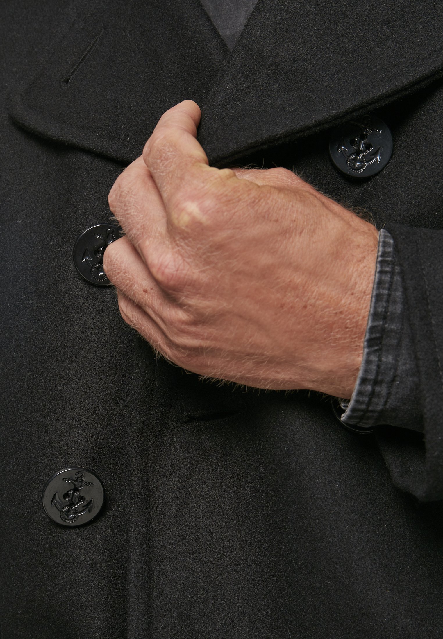 Brandit PEA COAT - Giacca leggera - blu navy