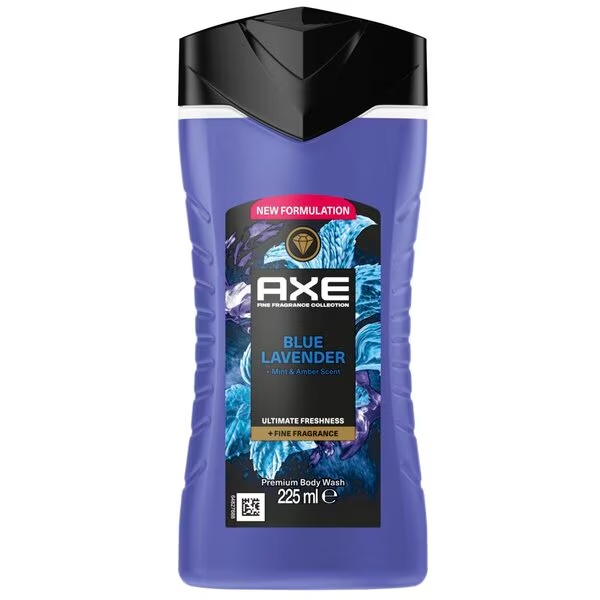 Axe Fine Fragrance dušas želeja ar zilu lavandu, 225 ml