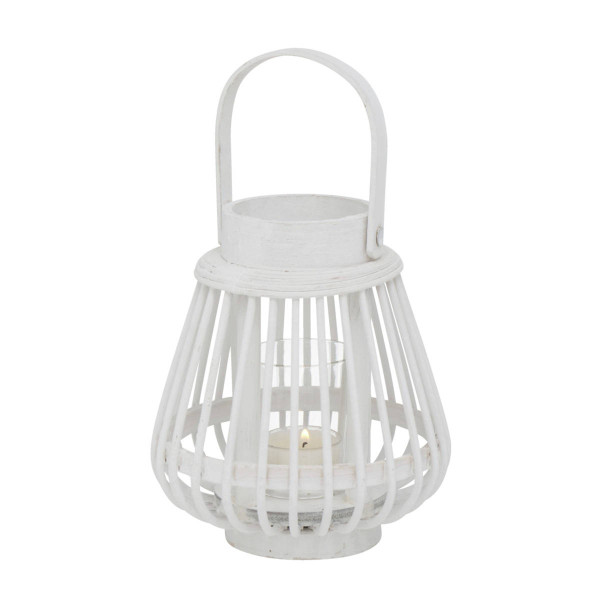 Bambusowy lampion Ilvie, 16 cm, tealight