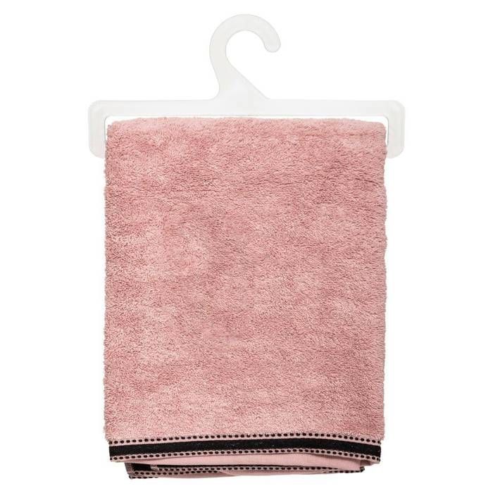 Badetuch „Joia“ – 550 g/m² Baumwolle – Rosa, 100 x 150 cm – Atmosphera Interior Design