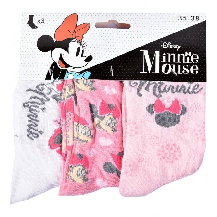 Calzini da bambina con licenza ufficiale - Confezione a sorpresa da 12 paia - Minnie Mouse