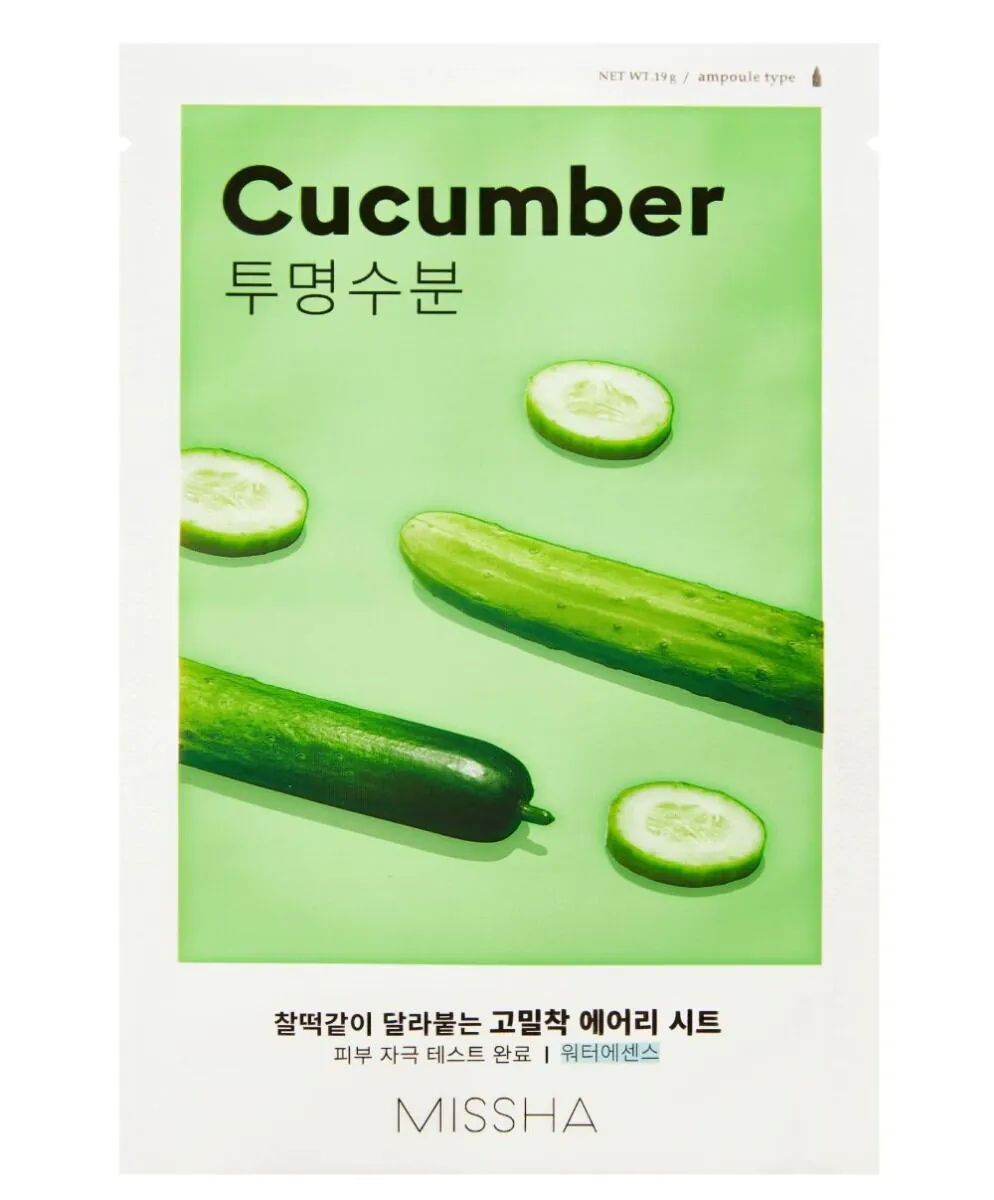 Missha Airy Fit Maska w płachcie, Cucumber