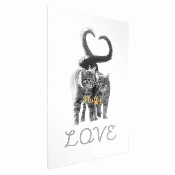 Plakat Fluffy Love 21x30 cm