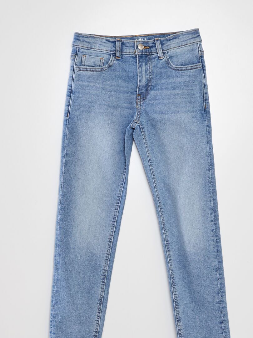Vaqueros ajustados de 5 bolsillos - Talla L34 - Azul