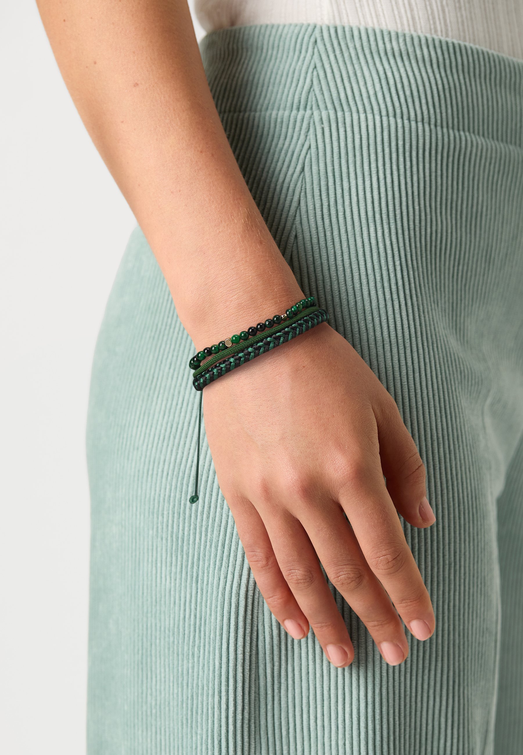 ALDO AFILATHIEN UNISEX 5-PACK - Armband - donkergroen