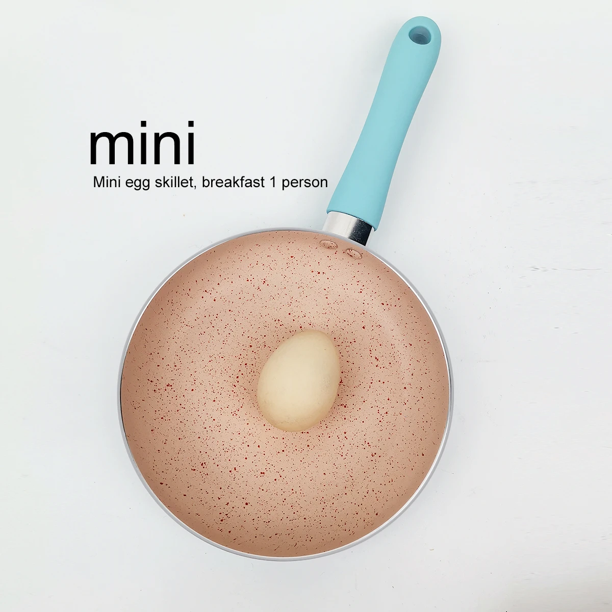 Poêle antiadhésive de 16 cm, mini-poêle à œufs, poêle à omelettes, poêle à crêpes, compatible avec les plaques à induction et à gaz, casserole, ustensiles de cuisine