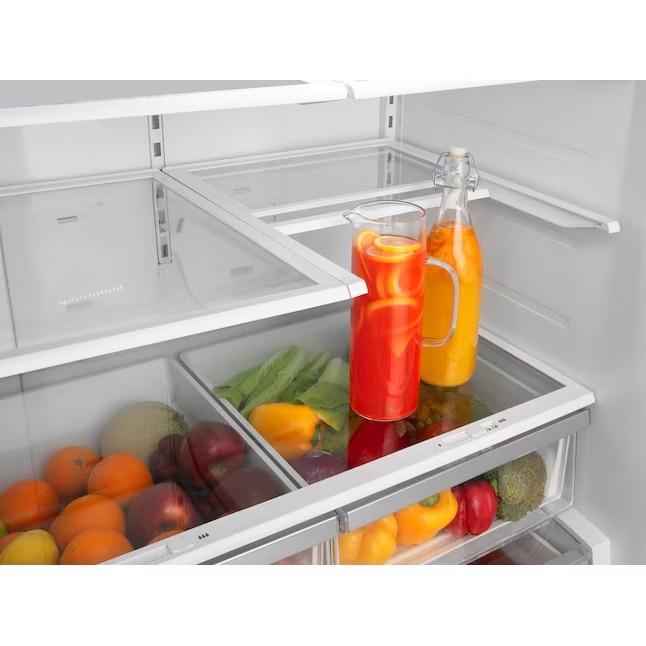 Refrigerador Hisense French Door de 26,6 pés cúbicos com máquina de gelo (aço inoxidável resistente a impressões digitais) ENERGY STAR