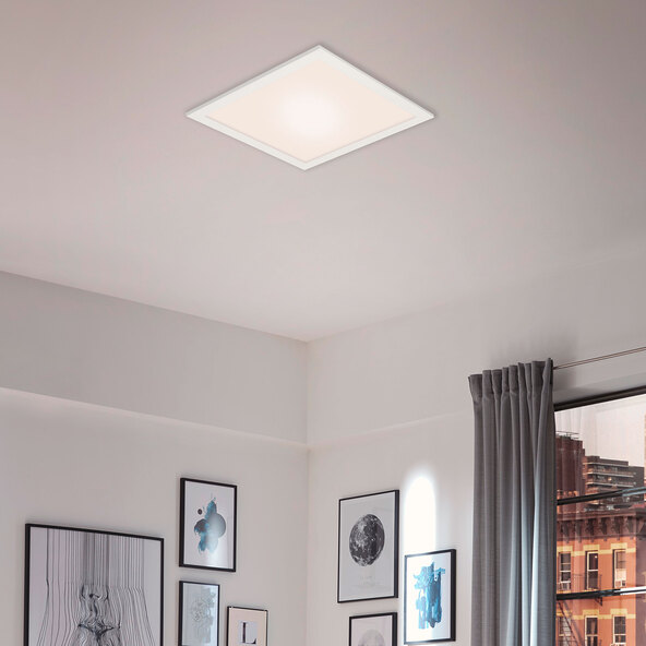 Lampă de tavan LED WiFi RGB/CCT, pătrată