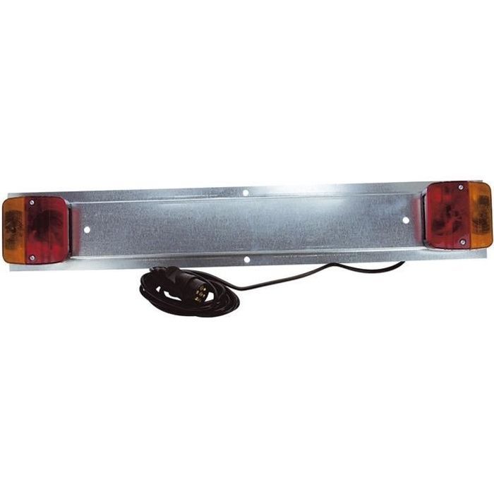 Placa de señalización - Alimentación eléctrica 3,15 m - 0,75 m - Acero galvanizado - 2 faroles con 4 funciones - Universal