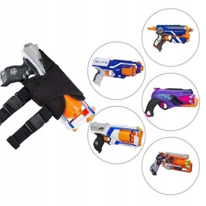 Holster pour pistolet Nerf - Nerf - Universel réglable - Avec poche pour fléchettes - Pour enfants 8 ans et plus