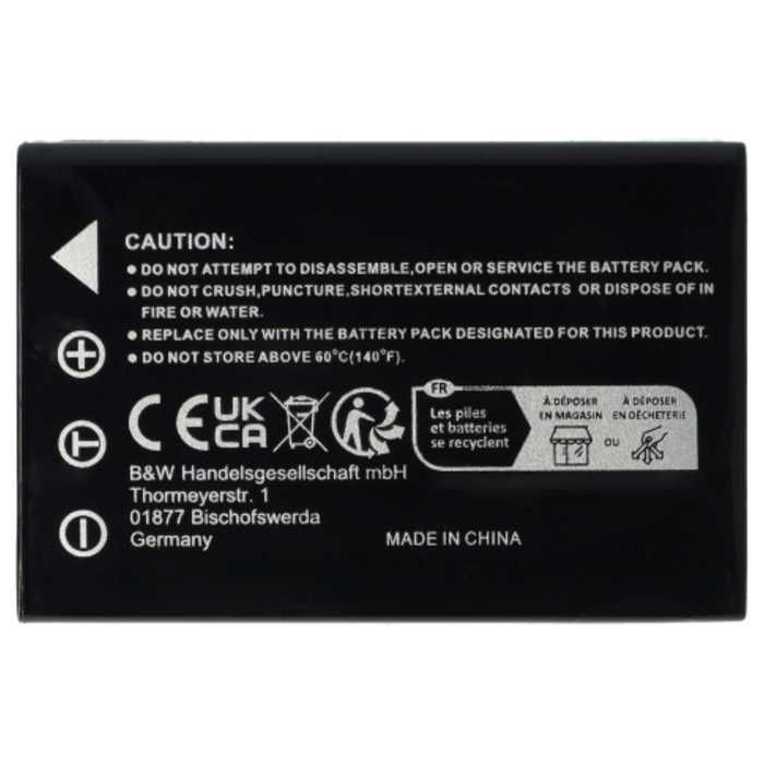 EXTENSILO 2x Batterie remplacement pour Fuji / Fujifilm NP-120 pour appareil photo (1800mAh, 3,7V, Li-ion)