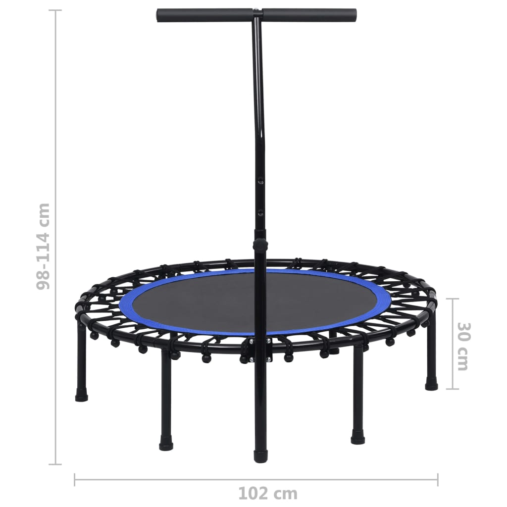  Vidaxl 102 cm-es fitnesz trambulin fogantyúval