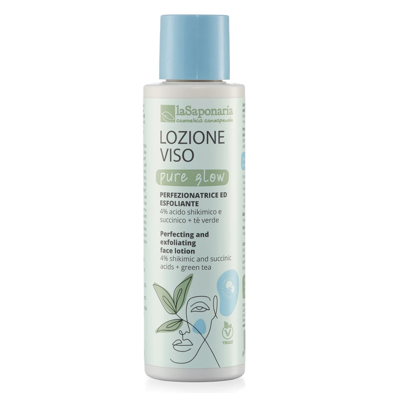 Pelli Impure Pure Glow lozione viso perfezionatrice ed esfoliante - Tonico viso, Fluido viso antimperfezioni