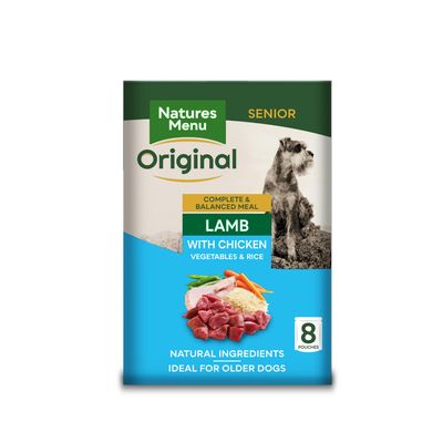 Natures Menu Original Hunde-Beutel, Lamm mit Huhn für Senioren