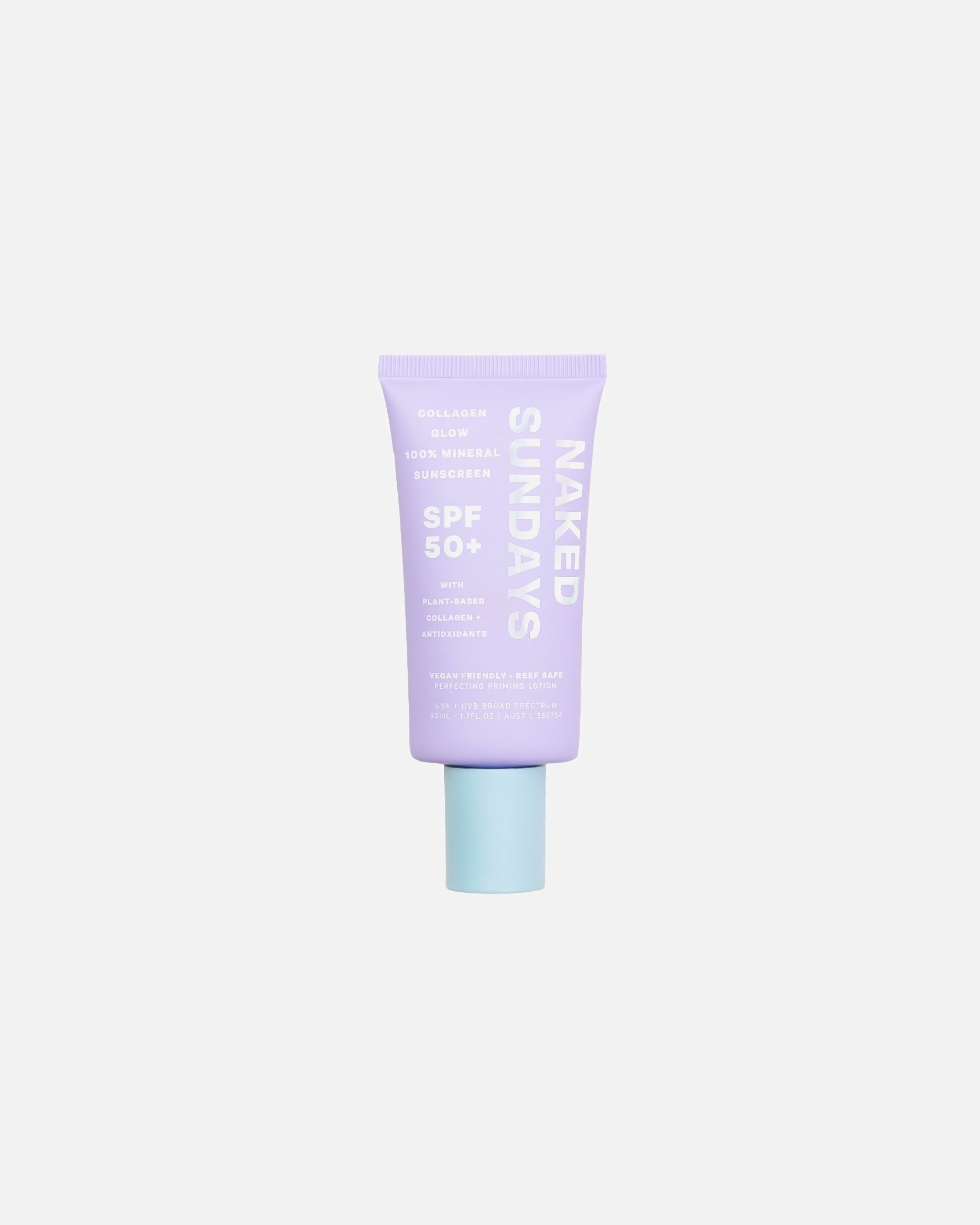 Naked Sundays Sonnenschutz LSF 50+ Collagen Glow 100% Mineral Perfecting Primer Lotion - 50 ml