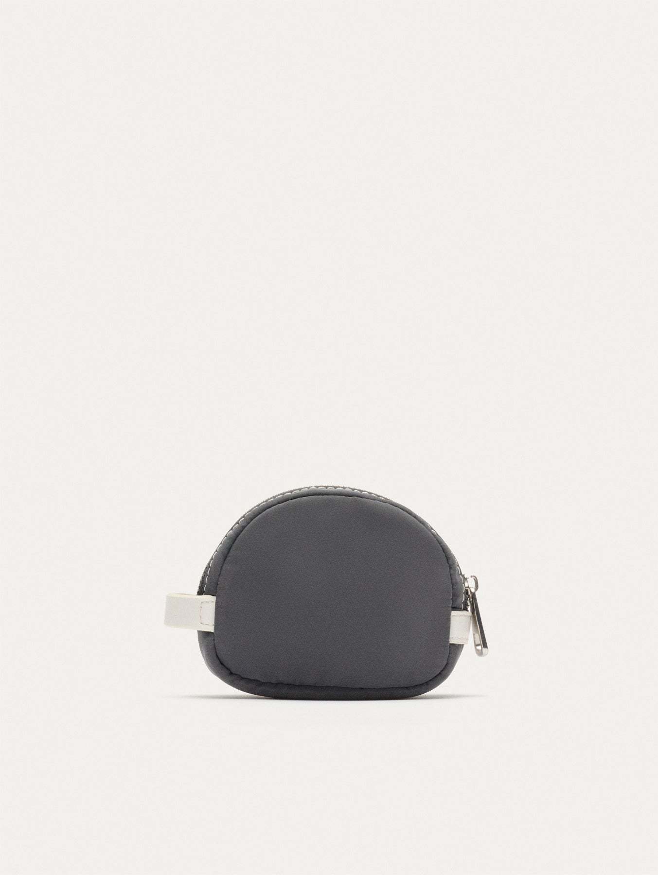 MONEDERO NYLON GRIS