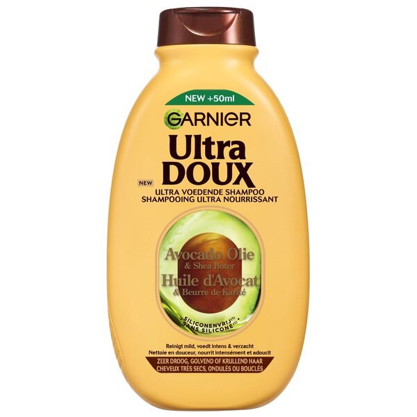 Garnier Ultra Doux - Šampon - Avokadovo olje in karitejevo maslo - Zelo suhi ali kodrasti lasje<br>300ml