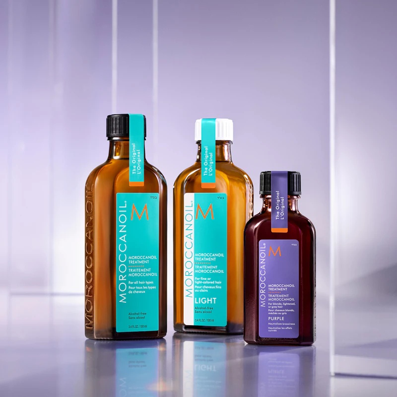 Moroccanoil Treatment Purple negovalno olje za blond in sive lase