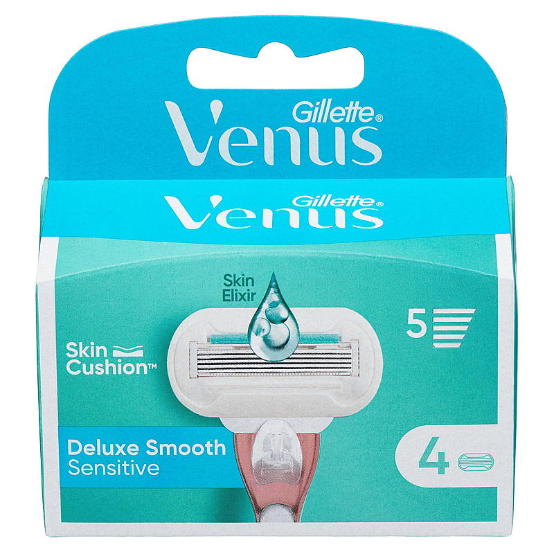 Gillette Gillette-blader, 4-pakning, glatte, sensitive