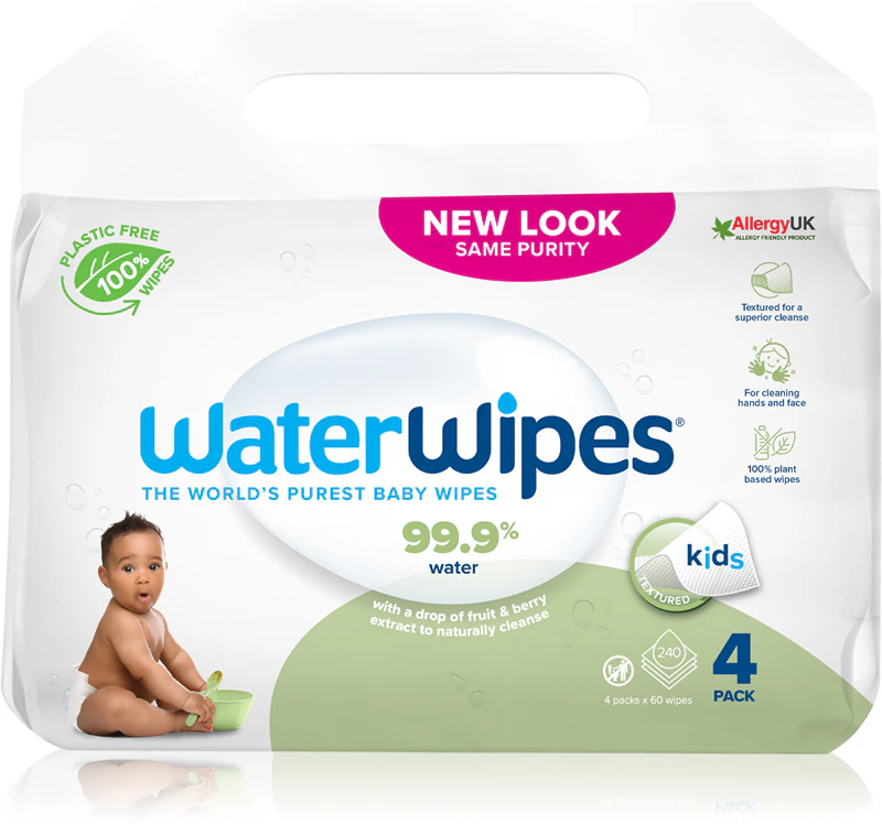 Jemné detské obrúsky WaterWipes Baby Wipes s príchuťou soapberry, 4 ks