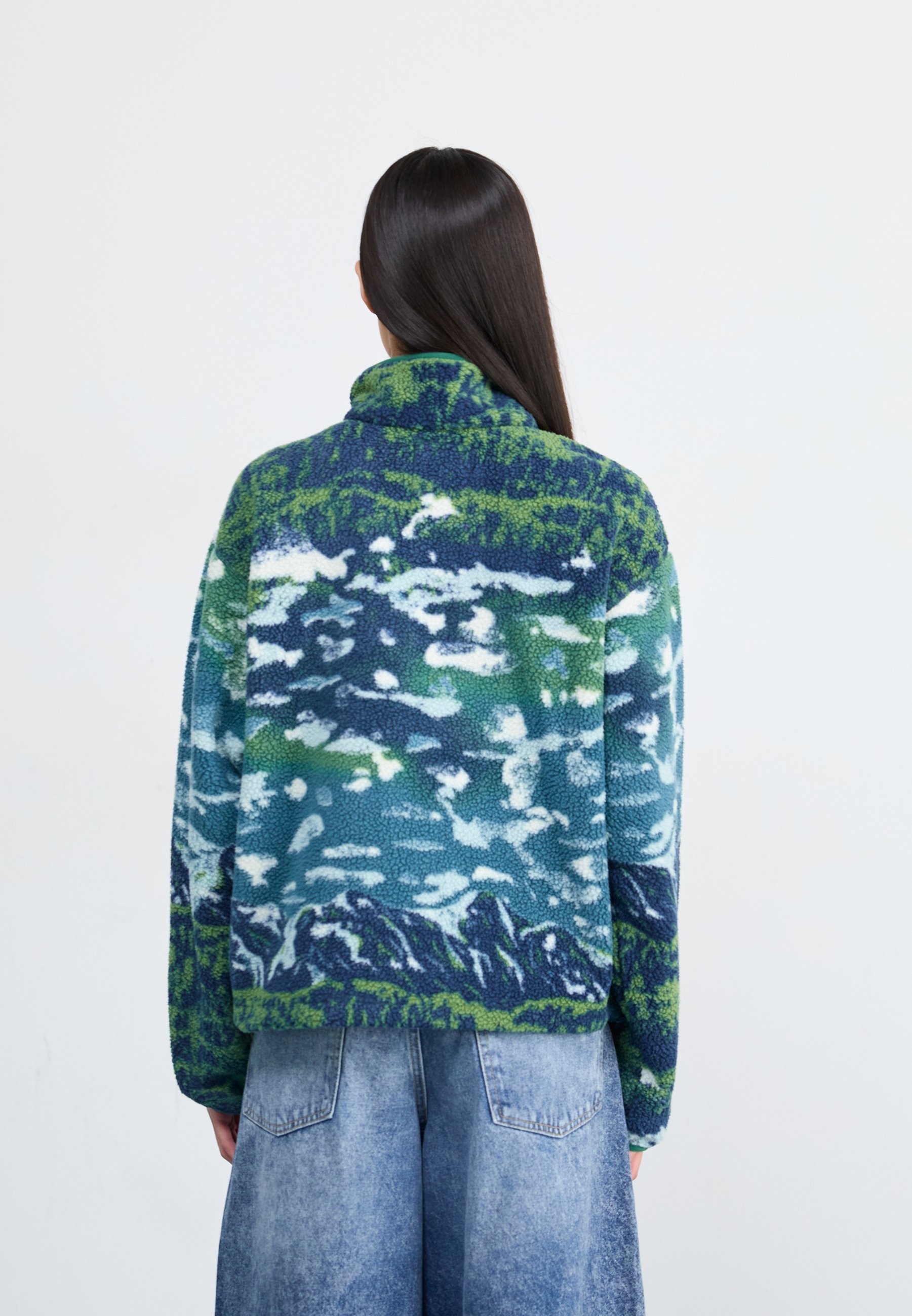 Columbia HELVETIA™ II HALF SNAP - Maglione in pile - everblue sisters/rain forest