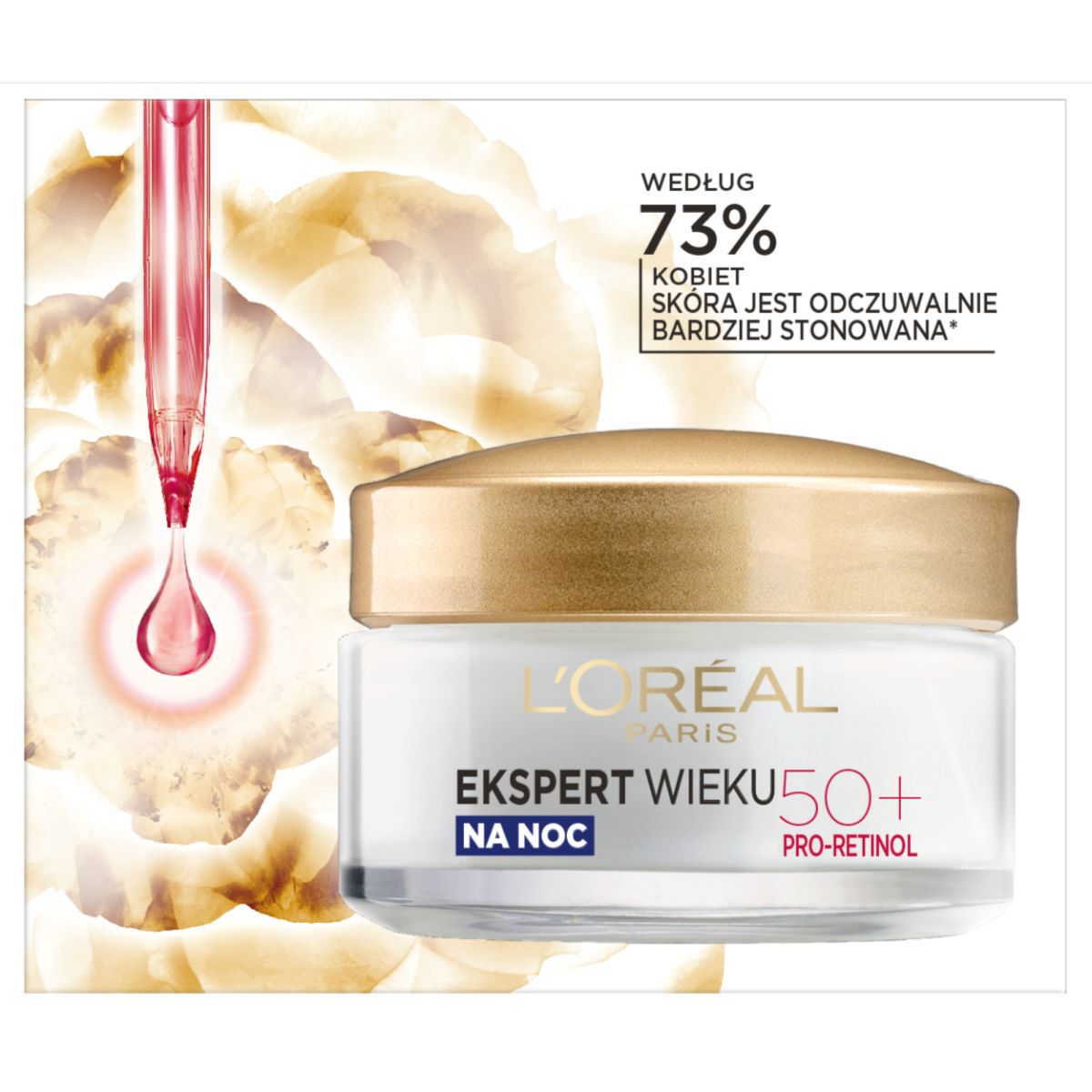 L'Oréal Paris 50+ Anti-rynk Uppstramande Nattkräm 50ml Age Expert