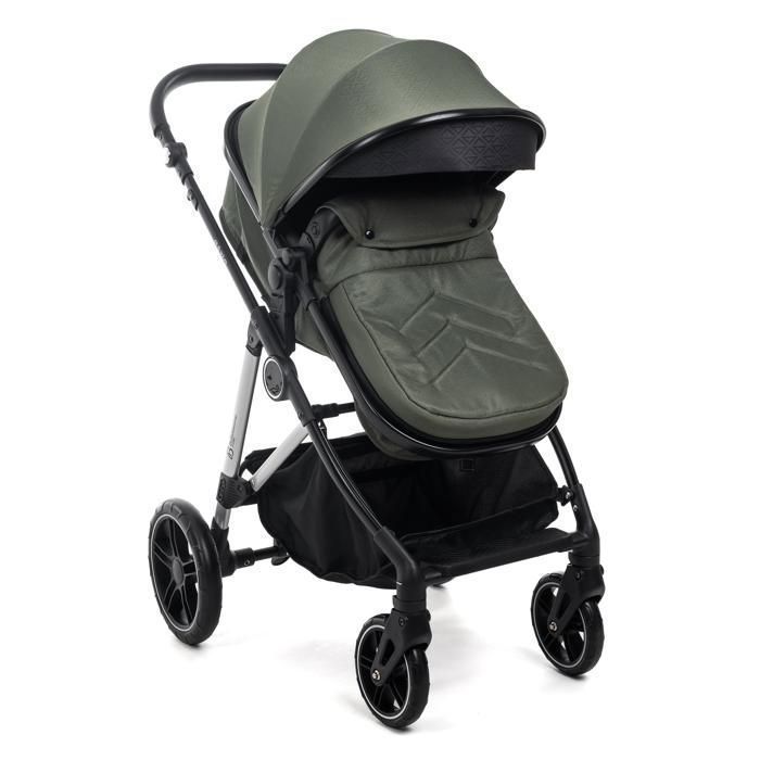 BEBELISSIMO - Poussette combinée trio 3 en 1 - siège auto 0+ CAVO – nacelle – dès la naissance – jusqu’à 22kg  - vert