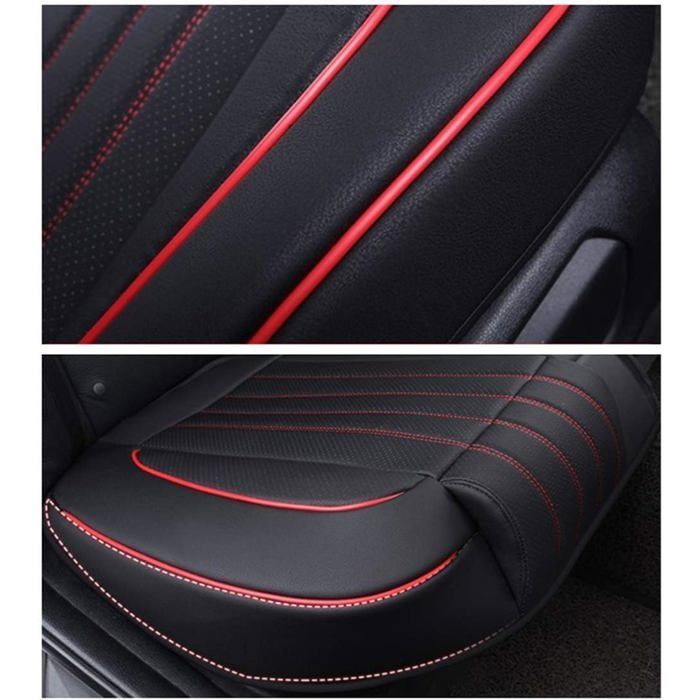 Funda para asiento de coche, cojín para conductor y pasajero delantero con almohada de soporte, 2 piezas PZCC