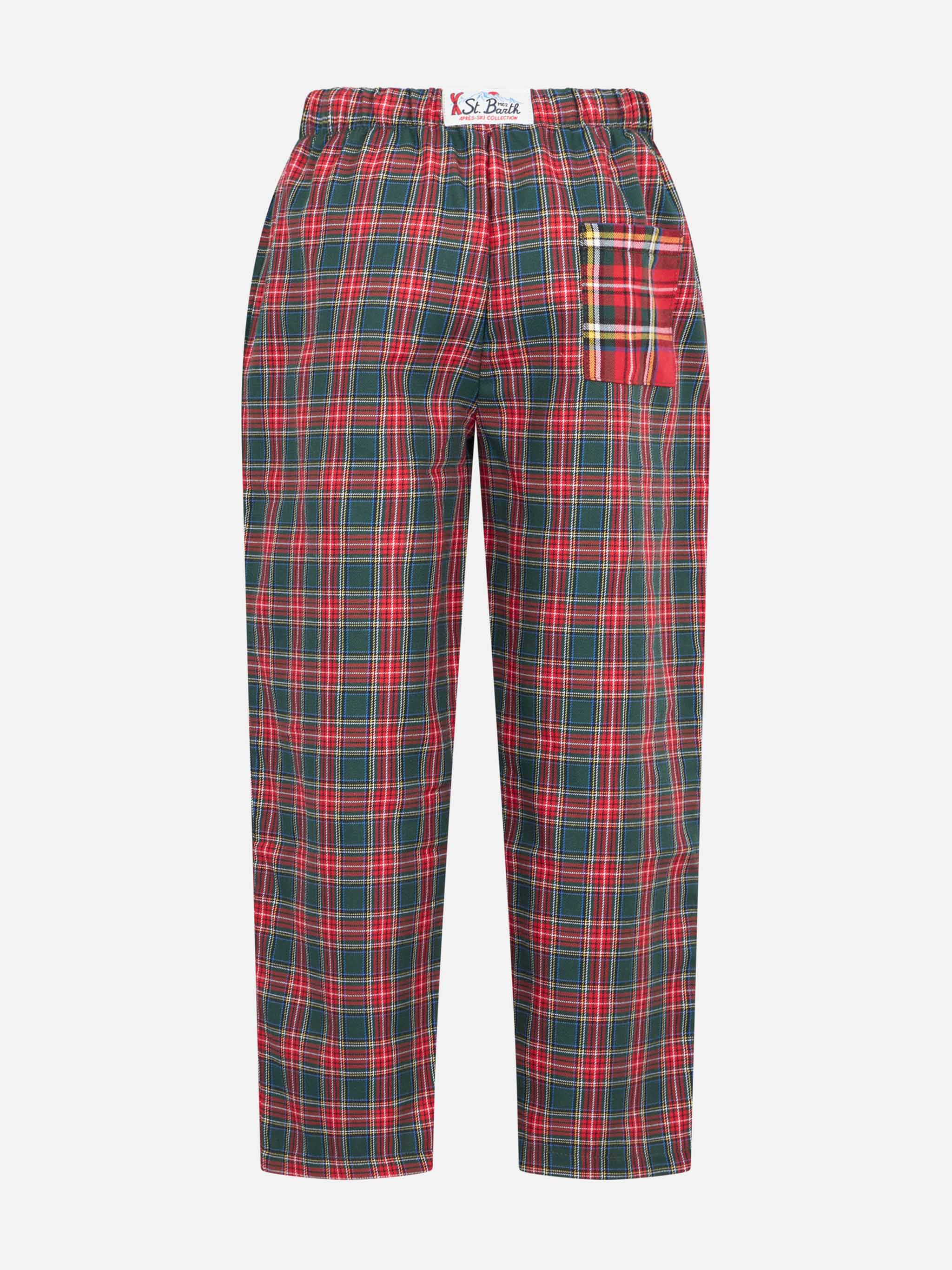 Pyjamabroek met Schotse ruitprint voor jongens