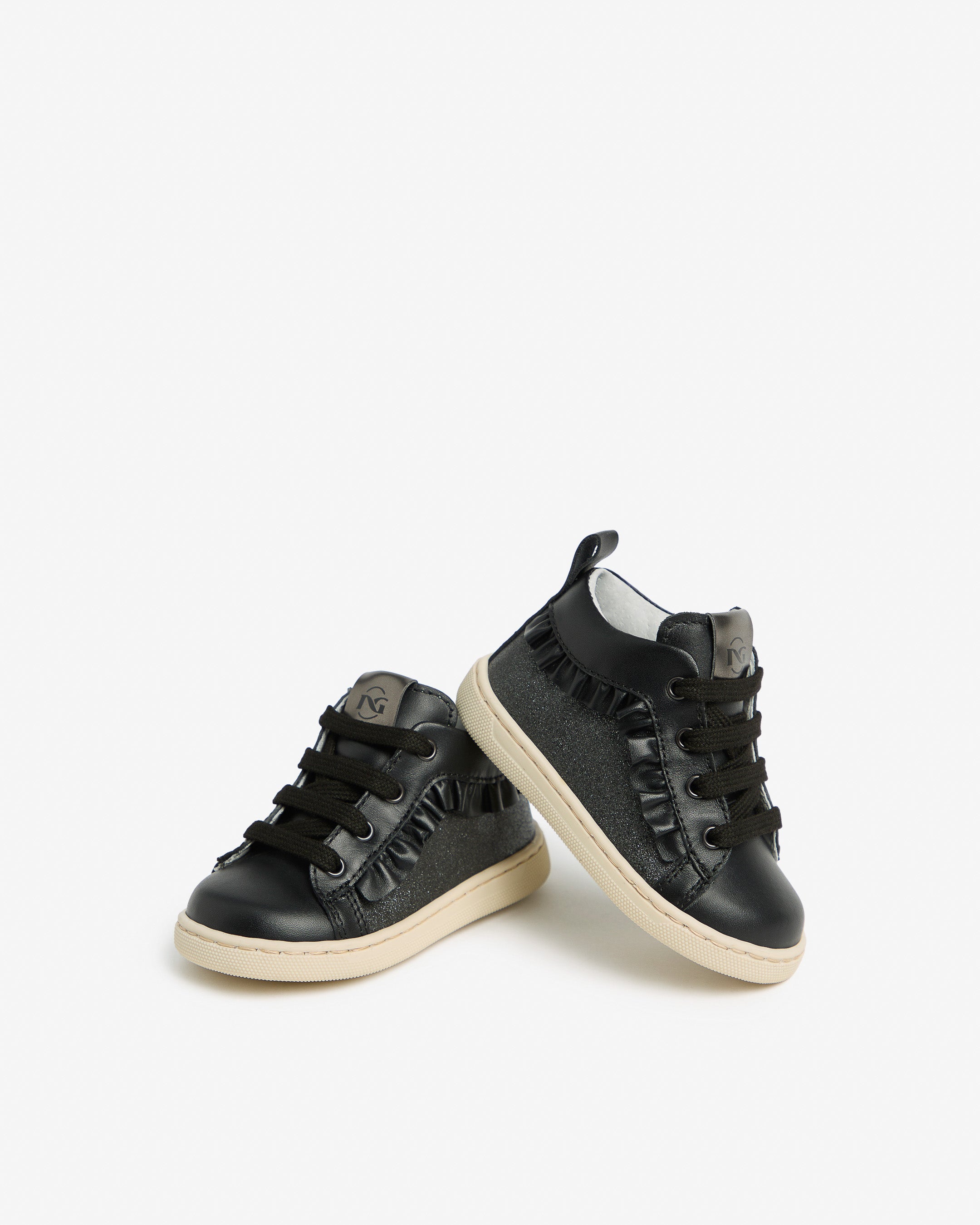  Junior-Sneaker für Mädchen aus Leder und Funktionsmaterial