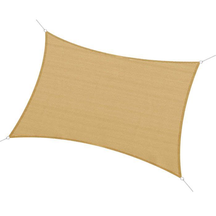 Outsunny - shade sail - HDPE - 300x400cm - Sand