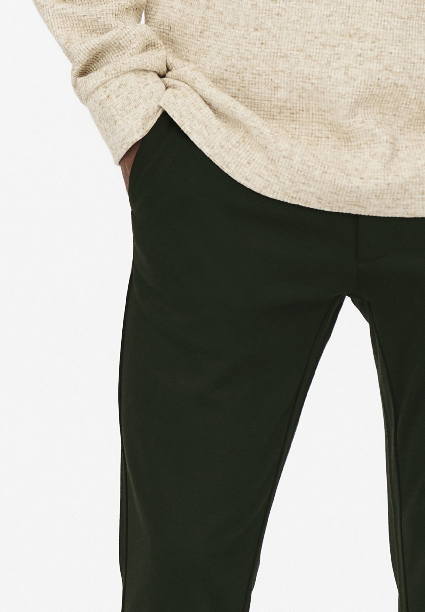 Only & Sons Chino's - donkergroen
