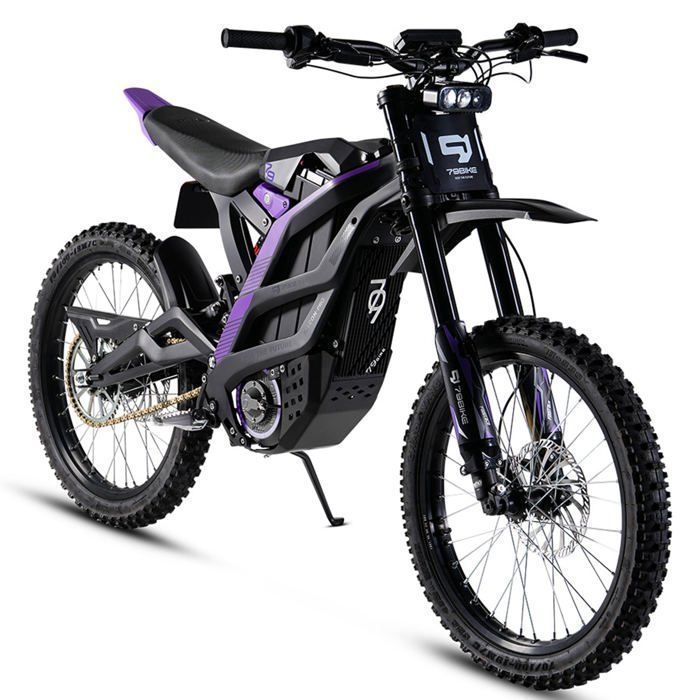 Vélos électriques Montagne, Moto électriques pour Adulte Tout-terrain, 10KW Motor, Off-road Ebike Batterie 72V 35Ah, 90km/h