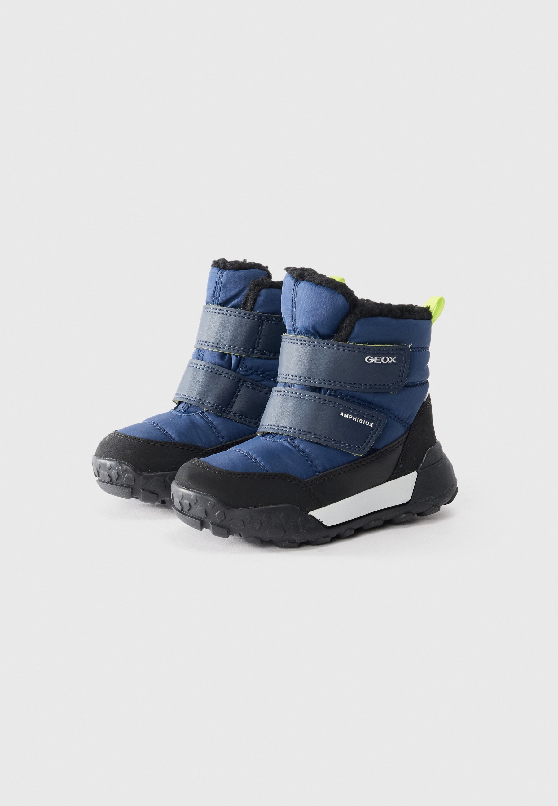 Geox TREKKYUP - Scarpine per neonati - blu navy/verde lime