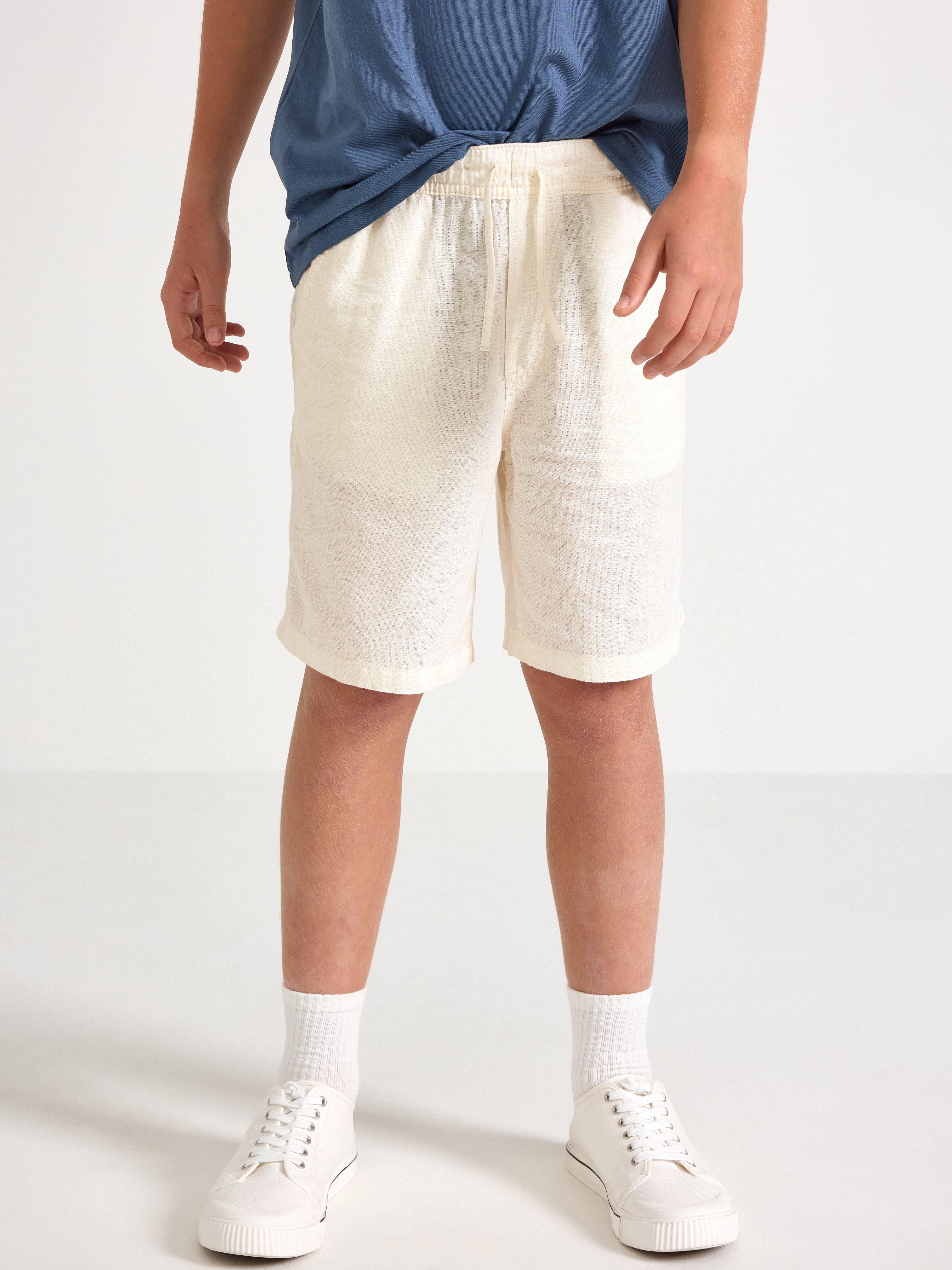 Shorts i linblanding i off-white