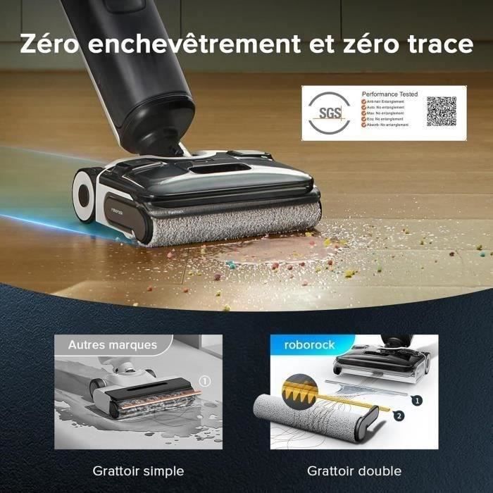 ROBOROCK F25 ACE - Cordless Vacuum and Mop - 20,000 Pa - All-in-One for Hard Floors - Zero Tangles - Fast Drying at 90°C