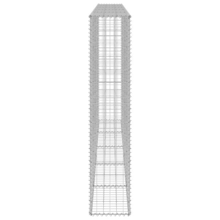 Gabion-seinä kansilla - VIDAXL - 300x30x150 cm - sinkittyä terästä - suuri kantavuus