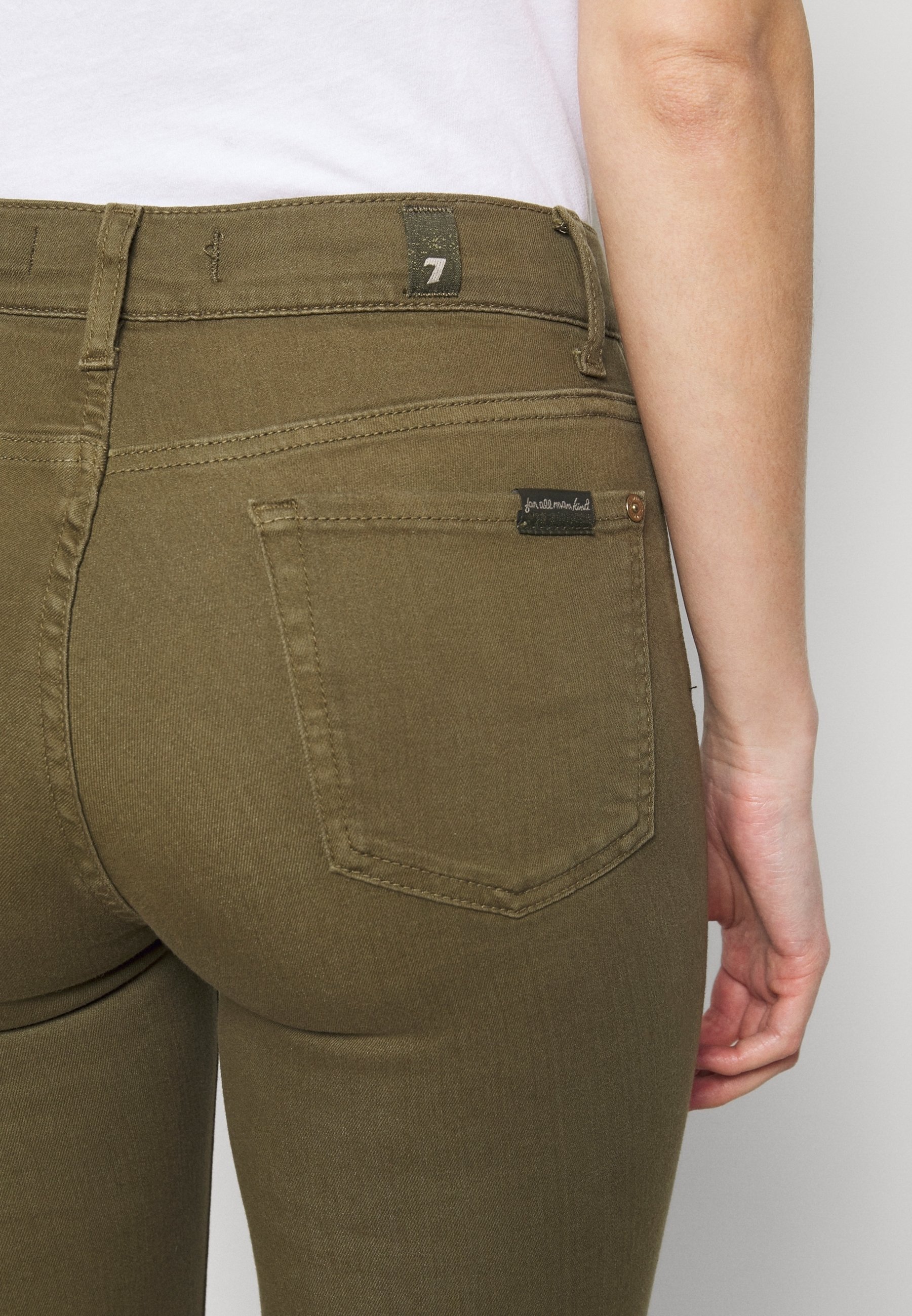 Jean skinny 7 for all mankind - kaki