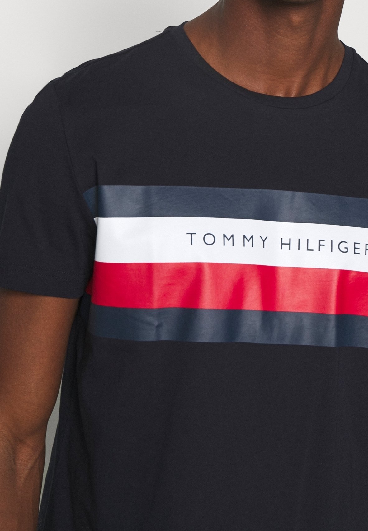 Tommy Hilfiger T-shirt met print - donkerblauw