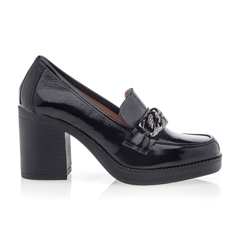 Mocasines/zapatos náuticos negros para mujer