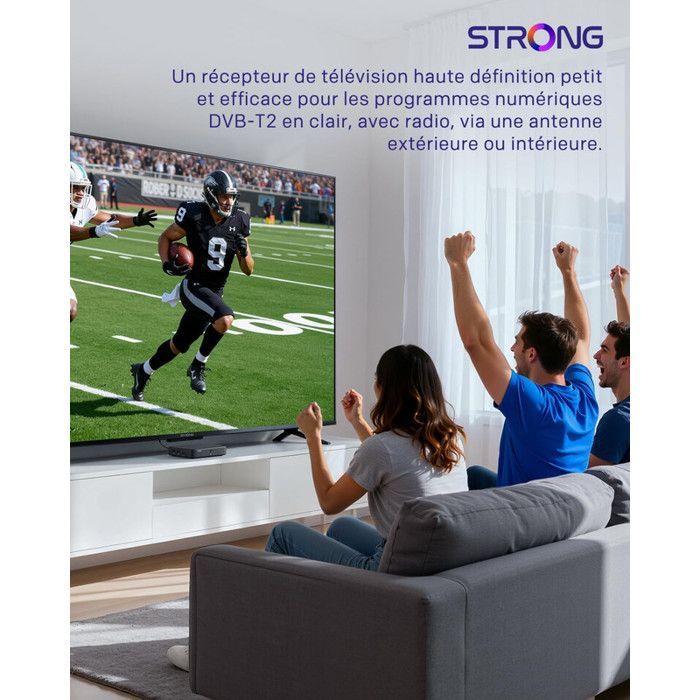 STRONG - SRT420 - Streaming Box Android TV + TNT 4K UHD - Wi-Fi 5 - Bluetooth - Chromecast - Google Assistant - Dolby Audio/Vision