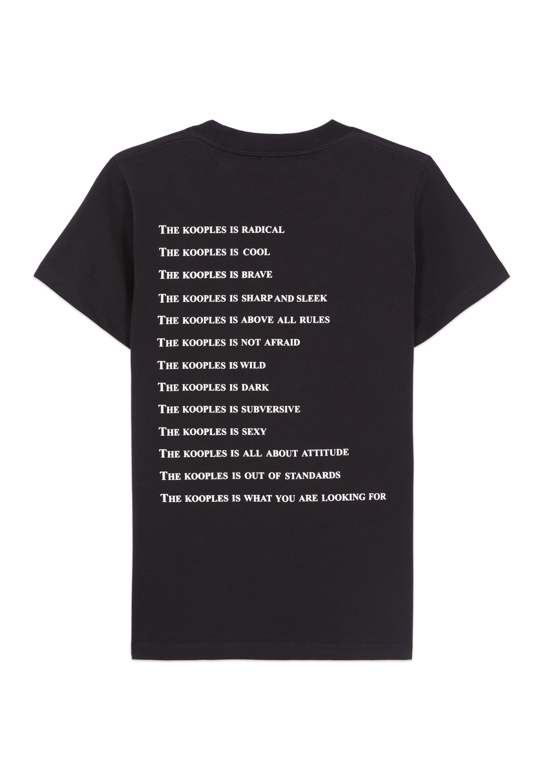 T-shirt The Kooples Print - nera
