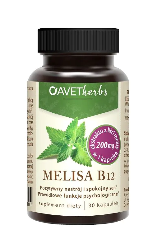 Avet Herbs Melisa B12 30 Kapsułek